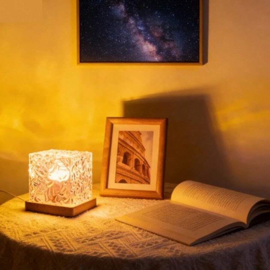 1 chiếc đèn tạo không khí sóng nước, đèn trang trí phòng ngủ, đèn ngủ để bàn, thích hợp cho phòng ngủ, phòng khách, văn phòng, tiệc tùng, sinh nhật.