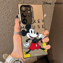 MINISO Disney Mickey Mouse "MICKEY MOUSE" Mirror Phone Case, Walking Pose Cover For Samsung S26 Ultra/S26 Edge/S26 Plus/S26/S25 Ultra/S25 Plus/S25/S25FE/S25Edge/S24Ultra/S24Plus/S24/S24FE/S23FE/S23Ultra/S23Plus/S23/S22Ultra/S22Plus/S22/A15/A16/A17/A35/A36//A54/A55/A56/ Stocking Stuffers The Girlfriend - Black - View 7