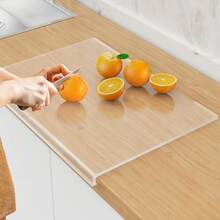 Durable Acrylic Cutting Board - Transparent Non-Slip Easy To Clean - Ideal For Cutting Fruits And Kitchen Use - A - View 1