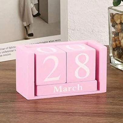 Lịch vạn niên để bàn bằng gỗ tiết kiệm không gian, làm nổi bật phong cách bàn làm việc, hiển thị ngày và tháng theo phong cách Bắc Âu, phù hợp cho những người yêu thích trang trí văn phòng, trang trí bàn làm việc hiện đại, đạo cụ chụp ảnh hoàn hảo, phụ kiện bàn làm việc, trang trí phòng, trang trí nhà cửa, vật dụng cần thiết khi đi du lịch, đồ dùng cho bữa tiệc.