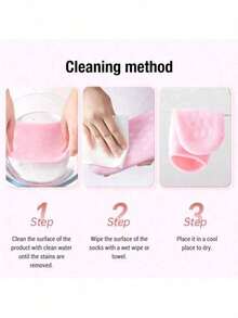 2pcs Reusable Gel Moisturizing Foot Socks - Soft Hydrating Socks, Pedicure Socks, Easy-To-Clean Lightweight Design For Home Foot Care, Cracked Heels And Softening Rough Skin - Multicolor - View 10