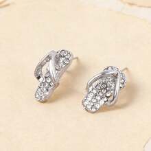Bông tai đính đá lấp lánh thiết kế riêng theo yêu cầu - Nhiều màu - Xem 6