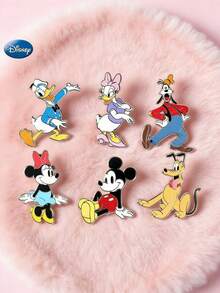1 chiếc huy hiệu cài áo tráng men chính hãng Disney hình Mickey Mouse, Minnie Mouse, Daisy, Donald Duck, Pluto, Goofy, huy hiệu hoạt hình dễ thương, huy hiệu trang trí, thích hợp để gắn lên quần áo, túi xách, ba lô, mũ, băng đô, ghim cài áo nữ ngộ nghĩnh, dùng để trưng bày bộ sưu tập, quà tặng sinh nhật, ngày Valentine, Giáng sinh, quà tặng phụ kiện anime. - Nhiều màu - Xem 1