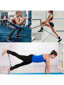 1 Bộ Dây Kháng Lực Co Giãn Tập Thể Hình và Nâng Cơ Mông & Chân, Dây Kháng Lực Tập Chân - Nhiều màu - Xem 6