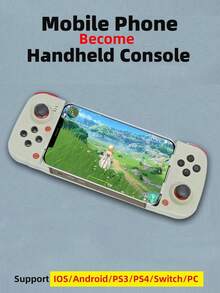 1 chiếc tay cầm chơi game di động có thể kéo dài, không dây, phù hợp với IOS/Android/Switch/PS3/PC. Tay cầm có thể thu gọn, chụp liên tục, thay đổi chế độ chỉ bằng một nút bấm. Biến điện thoại di động thành máy chơi game cầm tay chỉ trong vài giây. - Xem 14
