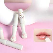 Soft Silicone Cat Paw Lip Brush With Cap, Cute Portable Lip Stain Brush, Fingerprint Concealer, Easy To Clean - Multicolor - View 1