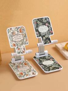 1个新款郁金香花可调节桌面手机支架，可折叠，适用于直播和视频观看 - 彩色 - 查看 2