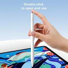 Active Capacitive Stylus Pen, Designed For IOS Tablets, Touch Screen Tool, Fashionable Design Suitable For Apple Tablets In Multiple Scenarios (Learning, Business, Gaming, Creation), Smooth Writing Without Interruption, Relaxes Fingers, Improves Precision For Writing And Drawing Experience - White - View 4