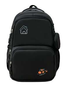 Mochila minimalista de unicolor de diseño original, bolsa ligera para uso diario y actividades al aire libre - Multicolor - Ver 1