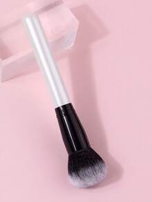 1 pieza Juego de brochas de maquillaje suaves y esponjosas, para polvos, rubor, iluminador y contorno, regalo de vacaciones para mujeres - Blanco - Ver 4