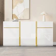 Armadi di Archiviazione - Bianco + MDF + pannello truciolare - Visualizzare 8