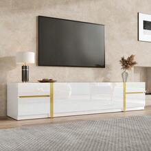 Television Stands & Entertainment Centers - White + MDF + Particle Board - View 5