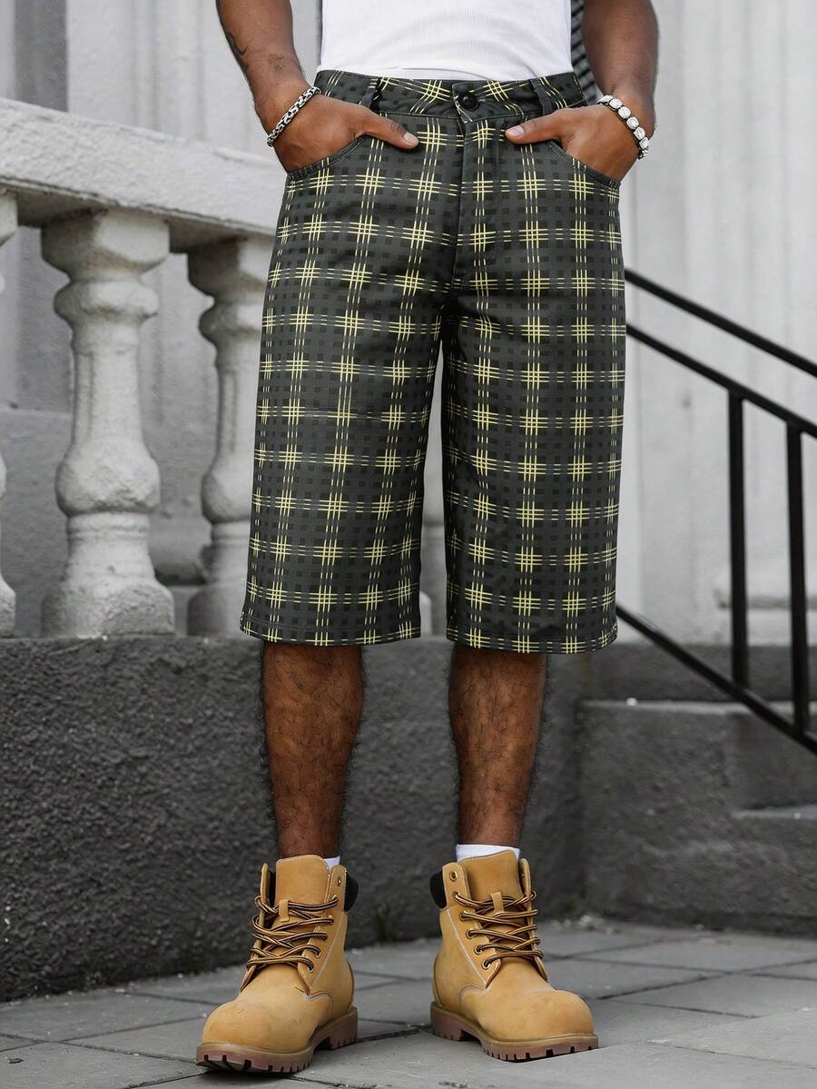 Men's Casual Printed Shorts - Multicolor - View 1