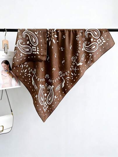 Khăn quàng cổ họa tiết hoa điều cổ điển, băng đô đa năng, phụ kiện trang trí eo, khăn choàng cổ, phù hợp cho mọi mùa, giúp tôn lên vẻ ngoài của bạn, tuyệt vời cho trang phục hàng ngày và chụp ảnh.