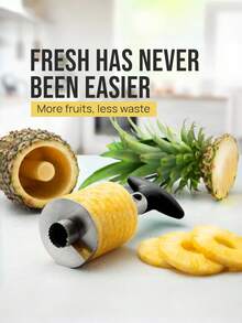Stainless Steel Pineapple Slicer, Fruit Peeler, Black Pineapple Cutter For Kitchen, Restaurant And Home Use - Multicolor - View 3