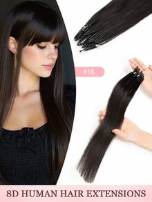 Tóc nối 8D Nano Micro Link - Tóc thật - 50 sợi thẳng màu vàng tro điểm xuyết vàng bạch kim - Hạt silicon siêu nhỏ vô hình, tóc nối hạt siêu nhỏ cho kiểu tóc hàng ngày, đám cưới, tiệc tùng. - Nhiều màu - Xem 34