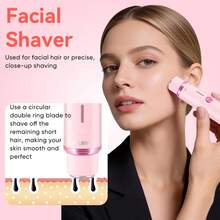 1个USB充电式二合一电动脱毛器，女士腋下及私密部位双头脱毛器 - 查看 8