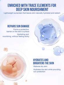 Kem chống nắng trong suốt Nivea Transparent Brightening Sunscreen Lotion, công thức nhẹ, không chứa dầu, giàu các nguyên tố vi lượng và axit hyaluronic, SPF50+ PA+++, chống nước, tạo lớp màng bảo vệ, chống nắng cao, phục hồi làn da bị tổn thương do ánh nắng mặt trời, dưỡng ẩm và làm sáng da, phù hợp cho người đam mê thể thao ngoài trời, người đi biển, người tham gia các môn thể thao nhiệt độ cao, người có làn da nhạy cảm và người đi lại hàng ngày. - Kem chống nắng mỏng nhẹ và bảo vệ da - Xem 3