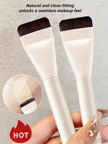 Bộ 3 cọ trang điểm đầu phẳng siêu mỏng mới, dụng cụ thiết yếu cho chuyên gia trang điểm, vô hình, liền mạch, cọ nền siêu mỏng tiện dụng khi đi du lịch, cọ tạo khối nhẹ, cọ mặt nạ phẳng, cọ tán phấn nền, cọ nền màu bạc, cọ trang điểm dùng cho phấn nền, kem nền dạng lỏng, kem che khuyết điểm, phấn má hồng, tạo khối. - Nhiều màu - Xem 5