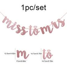 1 set/1 pieza Cartel "Novia a ser" para despedida de soltera, compromiso, decoración para la ducha nupcial - Rosa - Ver 12