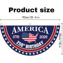 America 250th Anniversary Bunting Flag Classic 1776-2026 America Flag Print Fan Flag For Patriotic Party Supplies - Nhiều màu - Xem 7