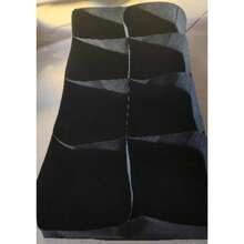 1pc 8-Pocket Fabric Raised Planter Box, Rectangular Plant Growing Bag, Breathable Planting Container - Black - View 3