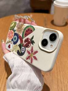 Funda de teléfono suave de TPU con diseño gráfico de ojo malvado 1 pieza con diseño gráfico de sandía, pez, sol, compatible con iPhone 17/17 Pro Max/Air/17 Pro/16e/16 Pro Max/16/15/12 Pro Max/13/13 Pro Max/14/15/17/16 Pro/11 Pro Max/12, cubierta protectora personalizada y de moda, diseño unisex también se adapta a S24/A54/S23 como regalo de fiesta, primavera o cumpleaños,mobile phones, bags, mobile accessories, phone cases, room decoration, accessories, transparent phone cases, summer, phone straps, men's phone cases, black phone cases, pink phone cases, mobile case for men, mobile case for women, mobile phone protection, beach accessories, strawberry treats, phone protection covers. - Estilo (1 pieza) - Ver 5