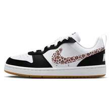 Nike Court Borough Low Recraft Big Kids/Women's Casual Shoes DV5456-123 | Everyday Versatile, Comfortable Fit - 黑與白 - 查看 1
