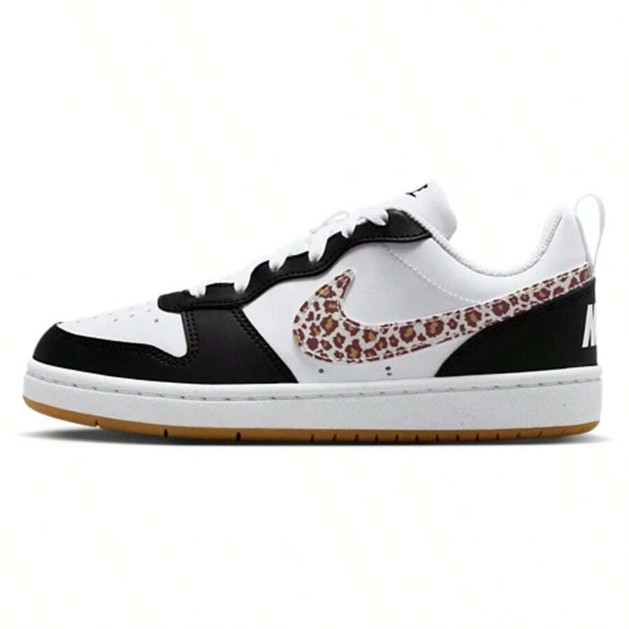 Nike Court Borough Low Recraft Big Kids/Women's Casual Shoes DV5456-123 | Everyday Versatile, Comfortable Fit - 黑與白 - 查看 1