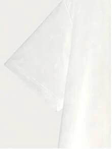 Camiseta de manga corta y cuello redondo con un estampado frontal que dice "NO ME ODIA PORQUE TENGO BARBA" y un gráfico de un hombre barbudo con gafas de moda.El diseño general irradia un estilo humorístico e individualista. - Blanco - Ver 3