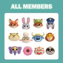 Miniso Mặt dây chuyền Disney Stitch Confession Flocked & Zootopia Kneeling Wish Book Vinyl Blind Box & Nhẫn mini Zootopia Gacha, Đồ trang trí hoạt hình, Quà tặng sưu tầm, Quà sinh nhật tuyệt vời, Chất liệu PVC (1 cái giao ngẫu nhiên) - Nhiều màu - Xem 10