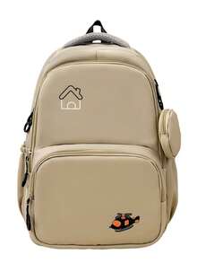 Mochila minimalista de unicolor de diseño original, bolsa ligera para uso diario y actividades al aire libre - Multicolor - Ver 7