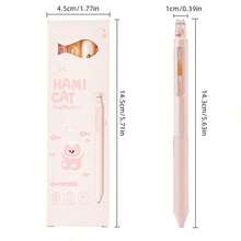 Sản phẩm bán chạy nhất năm 2026: Hộp 4 bút bi gel hình mèo sáng tạo, đầu bút 0.5mm, mực đen khô nhanh - Bút nhựa nhẹ, dụng cụ văn phòng phẩm, bút bi gel đen dạng xịt, bút bi gel đầu nhọn hình mèo dễ thương có hiệu ứng ánh ngọc trai. - Bút bi xoay hình mèo - Xem 6