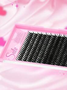 Sulv 228pcs DIY Clusters Lash Soft Natural False Lashes D Curl 10-20mm To Choose Thick Individual EyelashExercise DIY EyelashExercise Extension - Xem 3