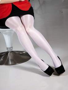 Quần tất bóng mượt tôn dáng - Màu trắng satin, kết hợp độ bóng rạng rỡ với độ nâng đỡ chắc chắn. - trắng - Xem 6