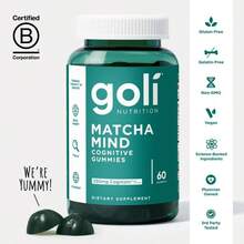 Miriyalyad Goli Matcha Mind Gummies - Green Tea Leaves Powder With Cognizin For Focus, Attention And Brain Health, Vegan, Non-GMO, Gluten-Free & Gelatin Free - 1PC - 查看 7