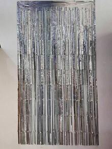 2pcs Silver Foil Fringe Curtains, Shiny Metallic Pink Background, Suitable For Decorating Birthday, Wedding, Party, 70s, 80s, 90s Disco Theme, Bachelorette Party, Rainbow Party, Winter Christmas Decor - Nhiều màu - Xem 3