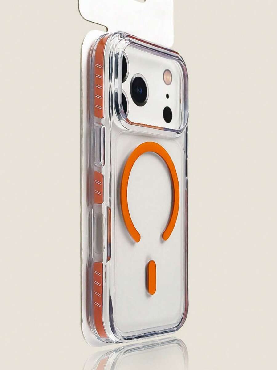 新款透明磁吸式装甲手机壳，兼容 17 Pro Max、17 Pro、16 Pro Max、15 Pro Max、14 Pro、13 Pro、17，支持无线充电，防震防摔边框保护套