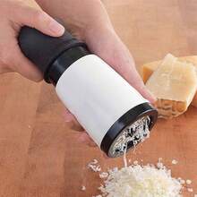 Rallador de queso de acero inoxidable ChessMill, herramienta de cocción, rallador de queso, picador de cocina multifunción - Blanco y Negro - Ver 1