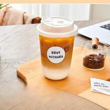 Clear Plastic Cups With Strawless Sip Lids Disposable Round Bottom Togo Cups For Coffee Smoothie Cold Beverage Coffee Shops And Party Catering Plastic Cups Disposable Plates Cups Picnic Essentials Dessert Cups - Transparent - View 4