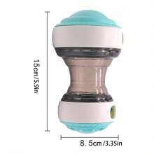 大型互动式狗狗零食分配器玩具，咀嚼益智球，适合所有犬种的慢食益智玩具，慢食训练玩具，宠物食品益智玩具 - 彩色 - 查看 13