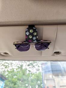 1pc Universal Car Sun Visor Glasses Clip - Non-Slip PU Material Glasses Organizer With Quick Release Function, Can Firmly Clip Fashion Glasses/Prescription Glasses, Fits All Vehicles Accessories - Multicolor - View 18