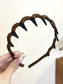 3件/1件装女士简约时尚可爱街头休闲优雅发带，适合海滩度假、日常佩戴、化妆、沐浴、通勤、上学、聚会、节日、送礼、夏季、发饰、旅行 - 彩色 - 查看 4