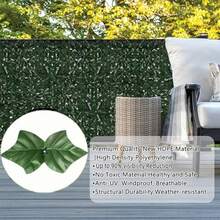 2 PCS Artificial Ivy Privacy Screen, 119 X 40 Inch Realistic Faux Greenery Wall, Faux Hedge Panels Green Vines Decor, Weather Resistant Privacy Fence, Easy Install For Patio Balcony Apartment Outdoor Garden Decoration - 2 pcs - View 6