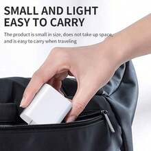 Set Pengisi Daya Cepat USB-C PD 20W, Kabel Data Type-C ke C Nilon Kepang 1/2/3 Meter, Colokan Pengisi Daya Dinding Portabel Ringkas, Kompatibel dengan iPhone 17 16 15, Kompatibel dengan S26-S20 - Steker Tipe AS A (110-127V) - View 8