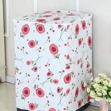 1pc Durable Fade-Resistant Washing Machine Cover, Featuring Fashionable Floral And Geometric Designs, Suitable For Top-Loading Washing Machines. Available In Various Vibrant Colors And Styles, Ideal For Balcony And Living Room Decor. - Multicolor - View 14
