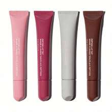 4pcs Plumping Lip Gloss, Lightweight, Pigmented, And Moisturizing. Four Colors, Various Lip Gloss Options, Keeps Lips Hydrated, Suitable For All Skin Types, Perfect For Creating Different Makeup Looks. - Strawberry - 查看 9