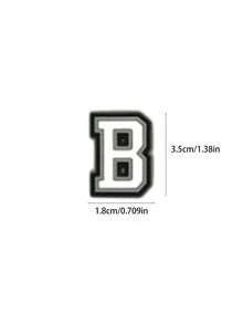 1 chiếc túi đi biển trang trí chữ cái, phụ kiện túi đi biển, phụ kiện trang trí túi xách, túi tote đi biển bằng cao su EVA dành cho nữ, túi đục lỗ, giày đục lỗ, túi tote chữ cái 3D cá nhân hóa, tự thiết kế túi của bạn (chữ cái A-Z), quà tặng Ngày của Mẹ - Nhiều màu - Xem 6