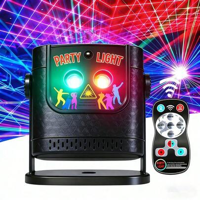 Party Light DJ Disco Light 60 Pattern Mini Party Projector Light Mini USB-Powered Portable Strobe Light Family Gathering Dance Wedding Ktv Birthday Bar Camping Birthday Holiday Christmas Decoration Atmosphere Light