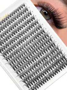 LIMEIKAI 280pcs 30D Curly 9-16mm DIY False Eyelashes, Natural & Lightweight, Delicate & Soft, Reusable, Suitable For Beginners For Daily, Date, Party, Music Festival, Halloween And Other Occasions - View 11